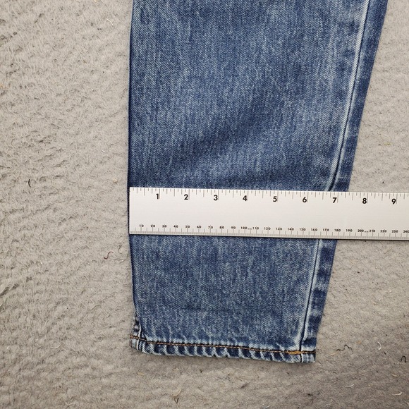 New York & Company Dream Curvy Boyfriend Jeans Womens 8 Blue Denim Distressed - Picture 5 of 10